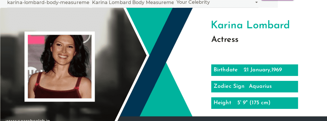 Karina Lombard Body Measurements